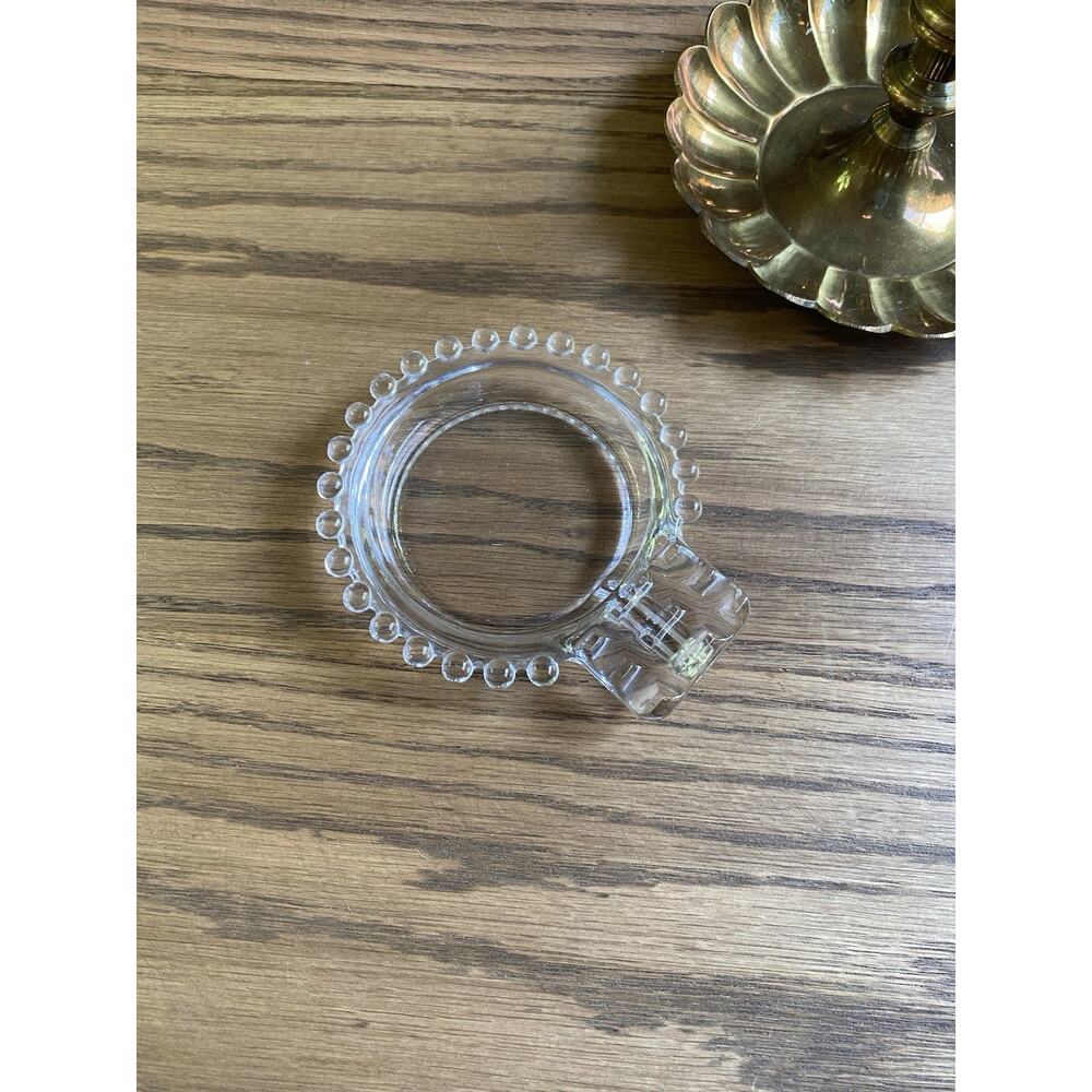 Vintage Imperial Glass Candlewick Ashtray Small Glass Ashtray